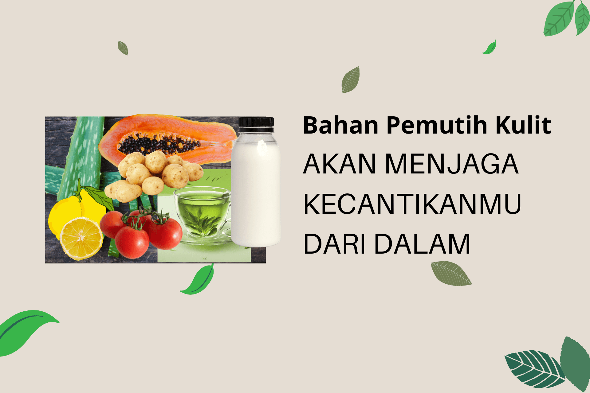 bahan pemutih kulit alami