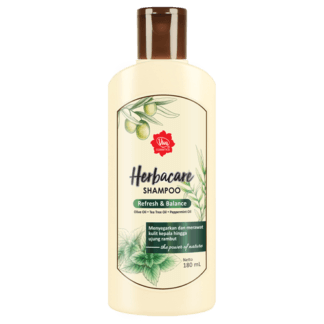 perawatan rambut alami Herbacare Shampo Refresh & Balance